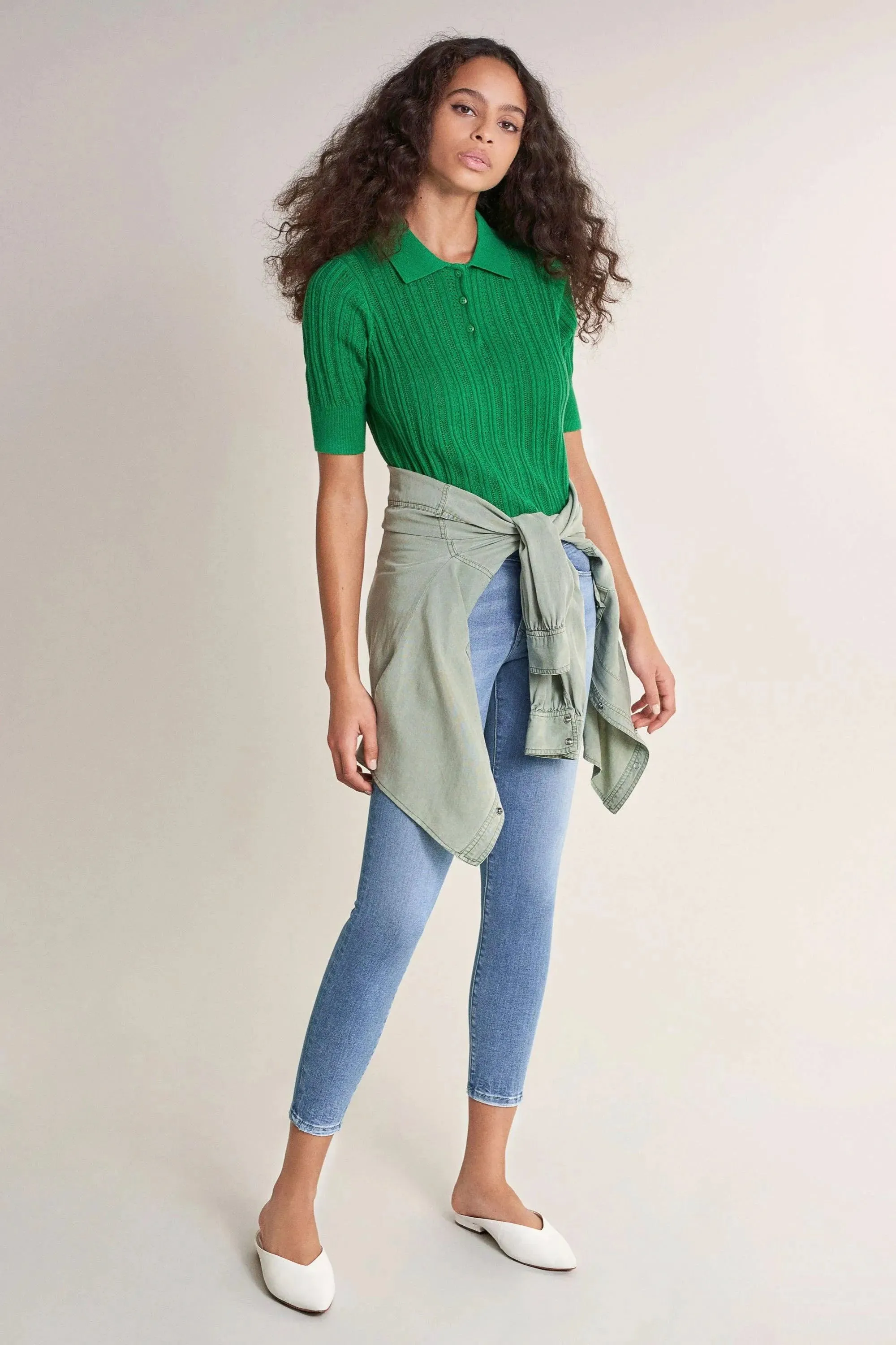 VAQUEROS COLETTE CAPRI DENIM CLARO