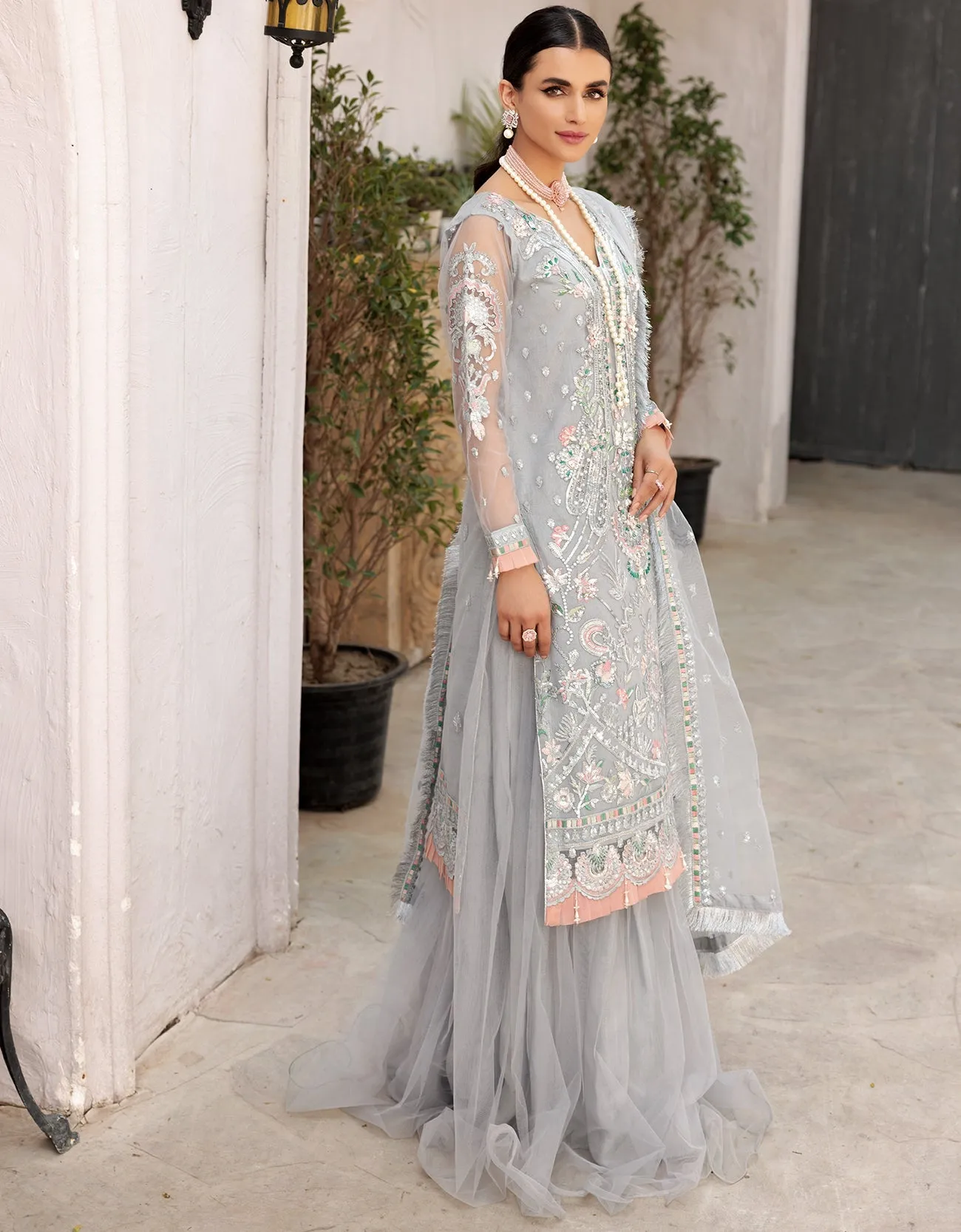 VE 02 |  - Emaan Adeel Value Edition 2022 Vol-01 | Unstitched Embroidered Net Suits