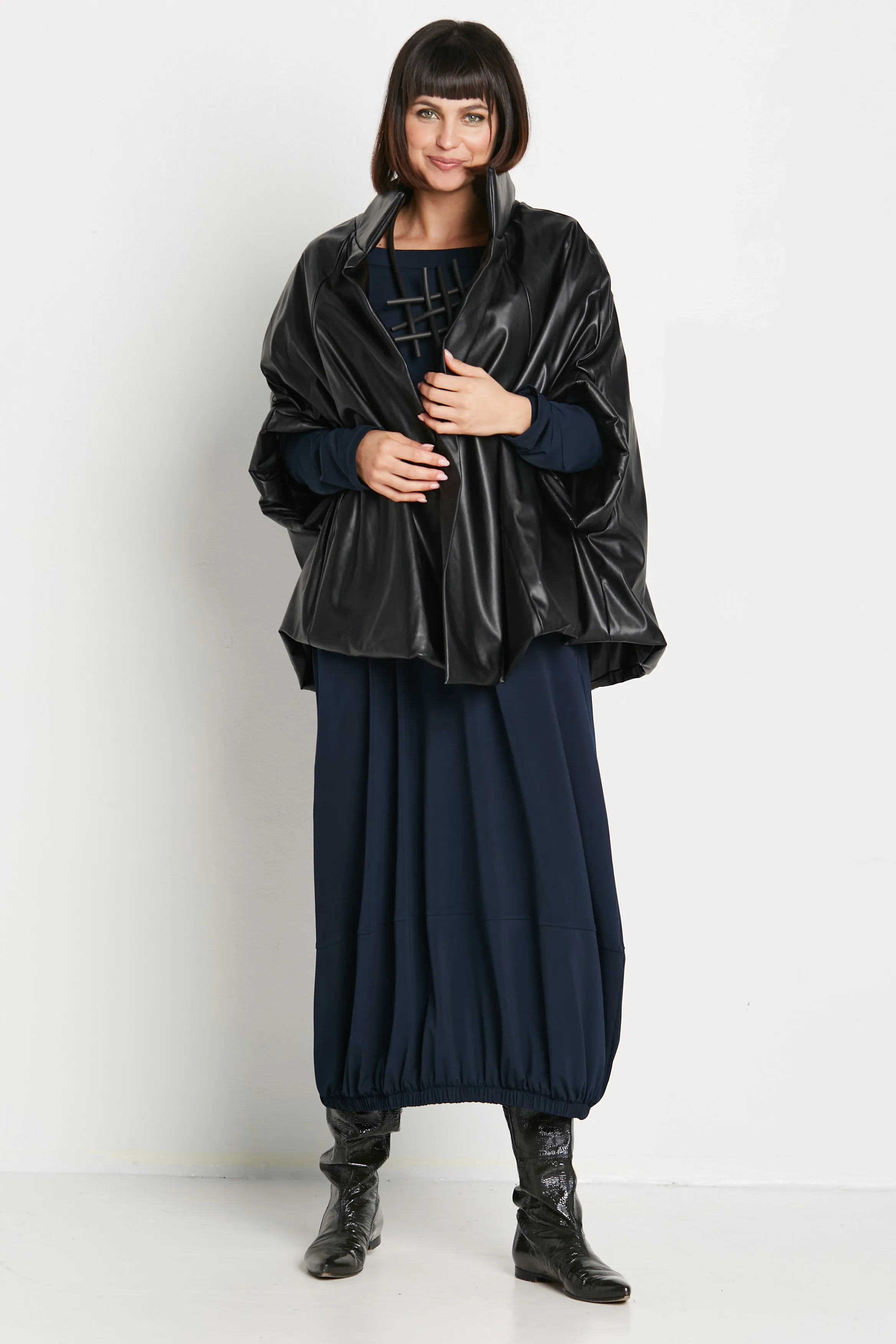 Vegan Leather Chic Cape