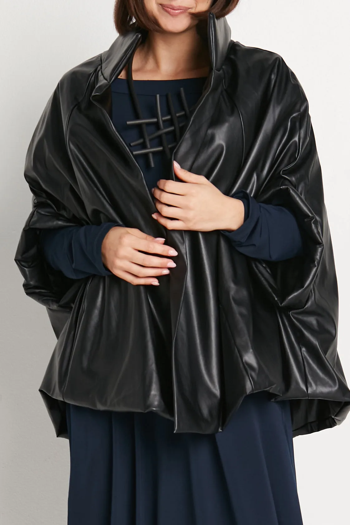 Vegan Leather Chic Cape