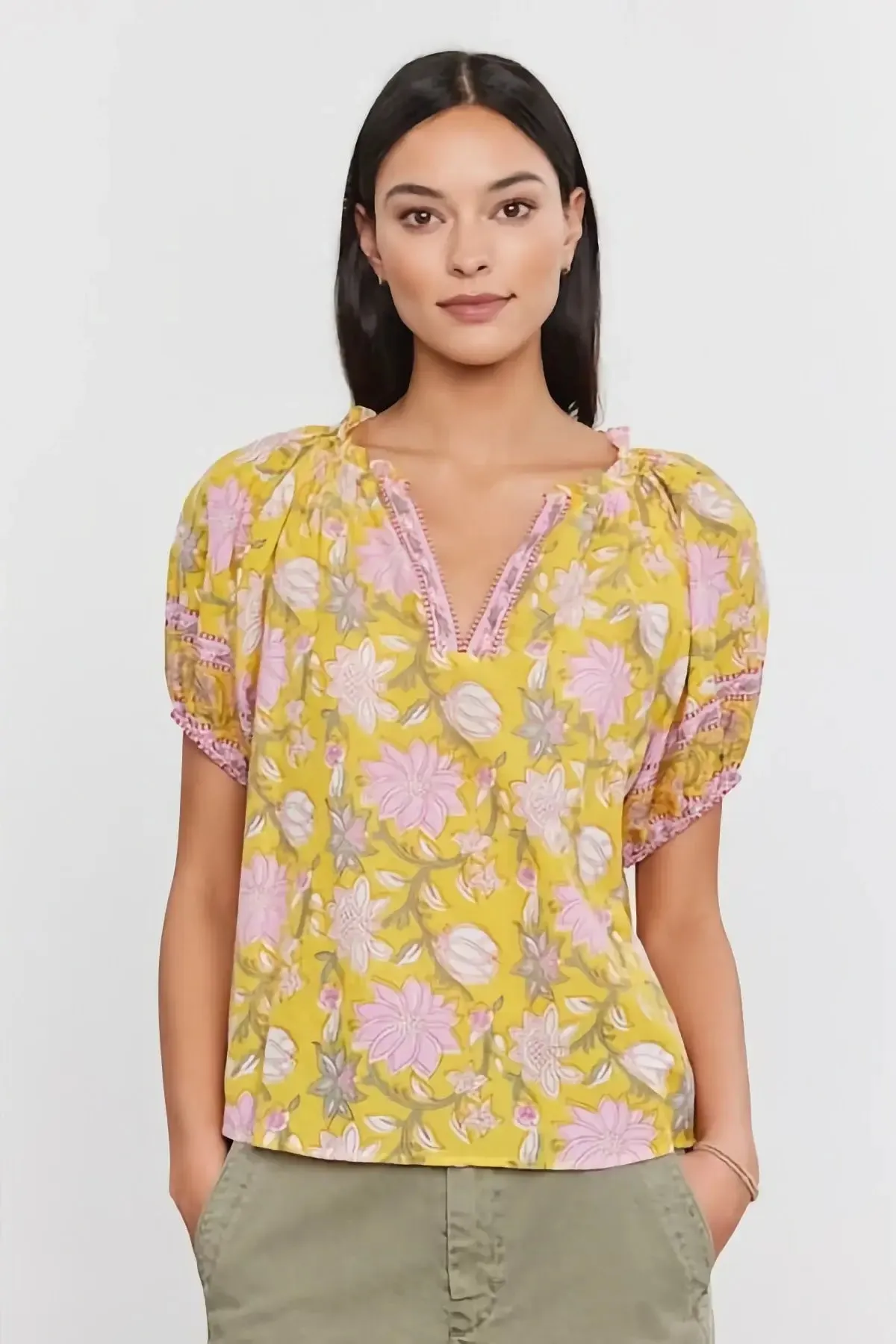 Velvet- Lyra top in sunburst