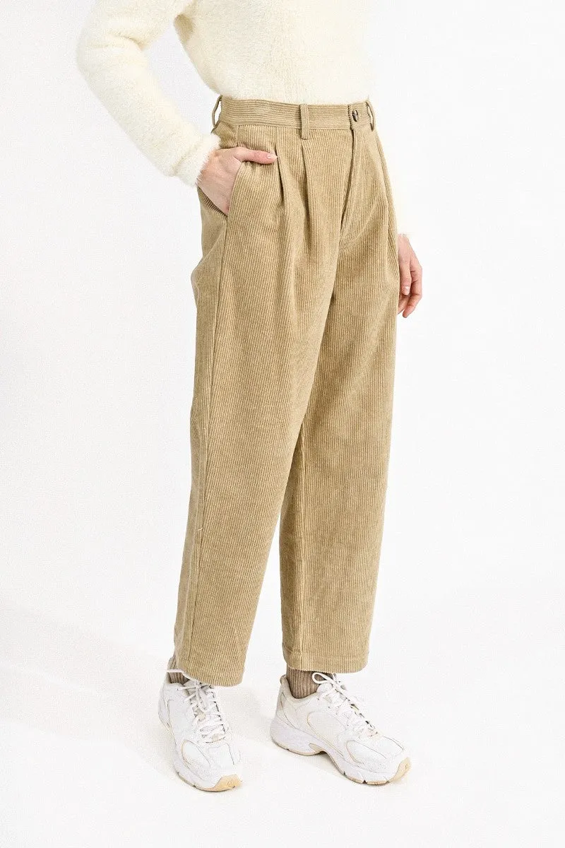 VELVET PANTS WITH CLIPS