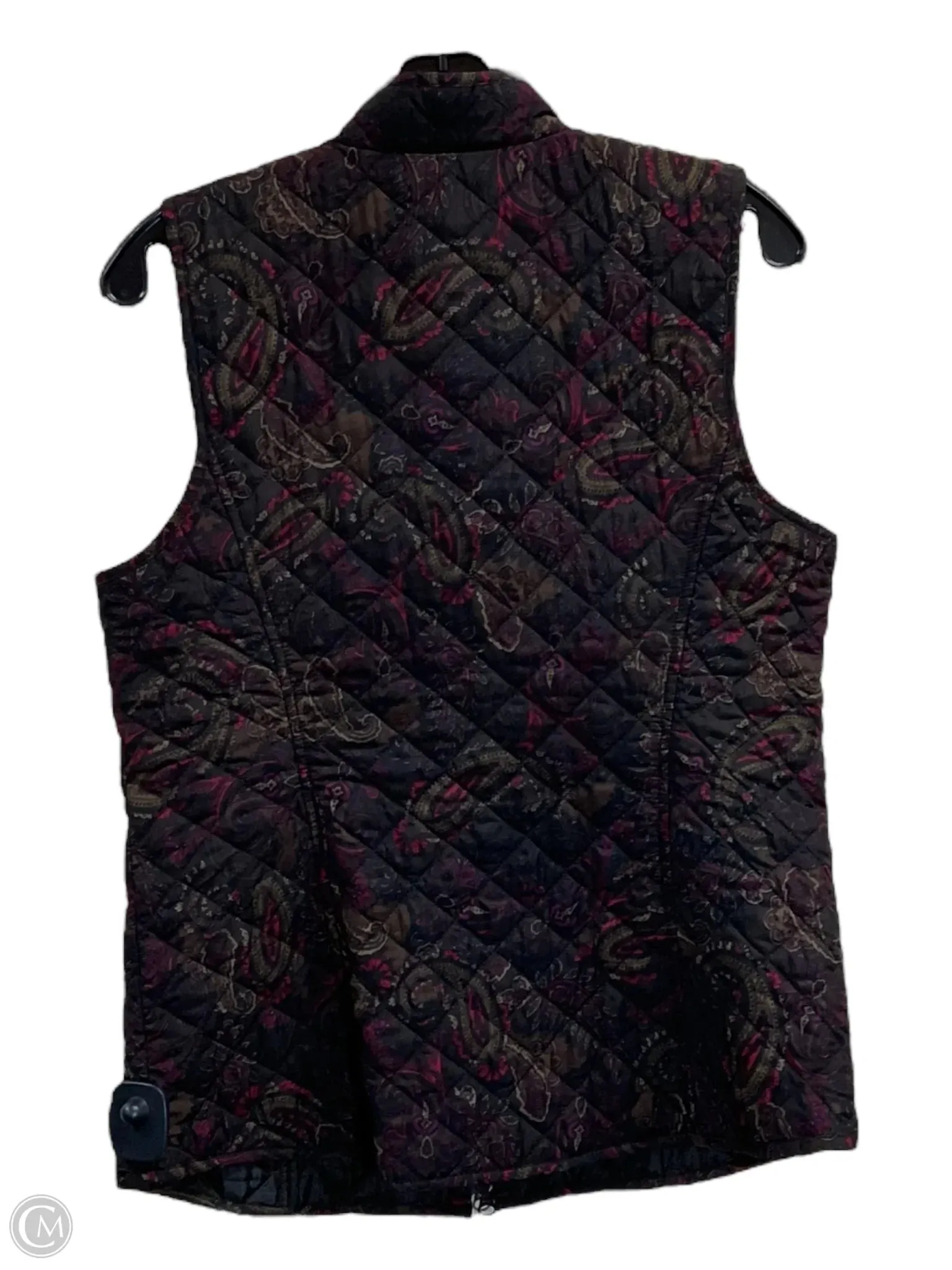 Vest Puffer & Quilted By J. Jill In Black & Red, Size: S