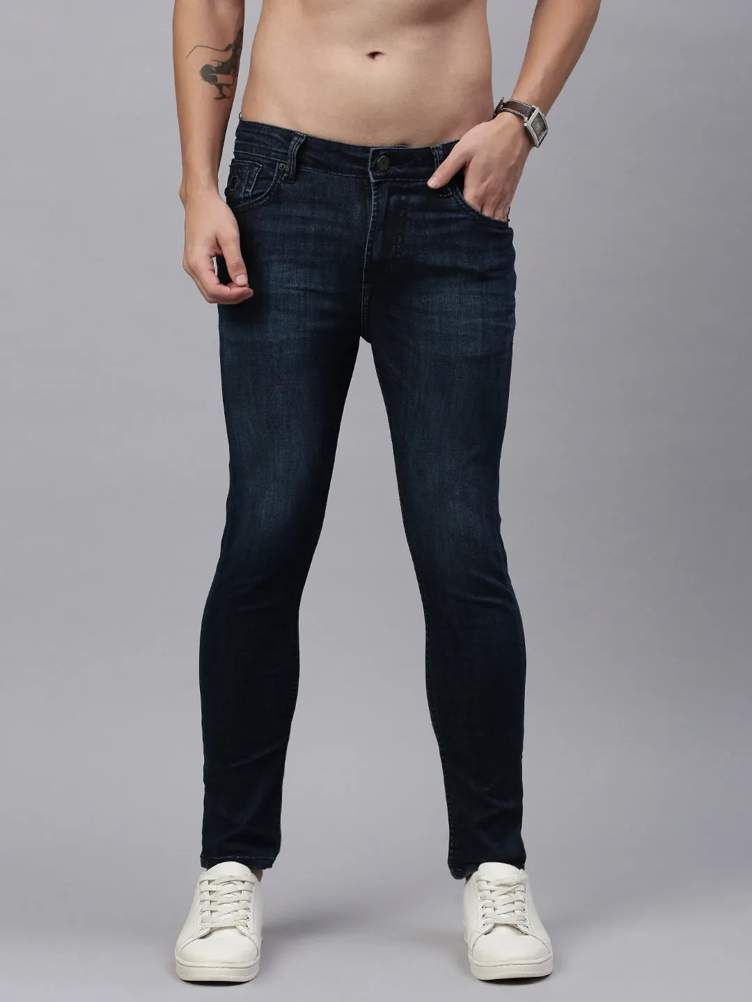 Vintage Blue Skinny Stretchable Jeans