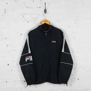 Vintage Fila Windbreaker Jacket - Black - M