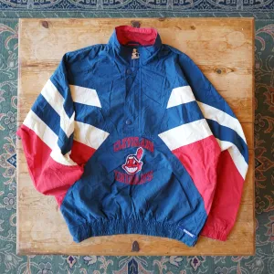 Vintage Starter Cleveland Indians Windbreaker Size XL