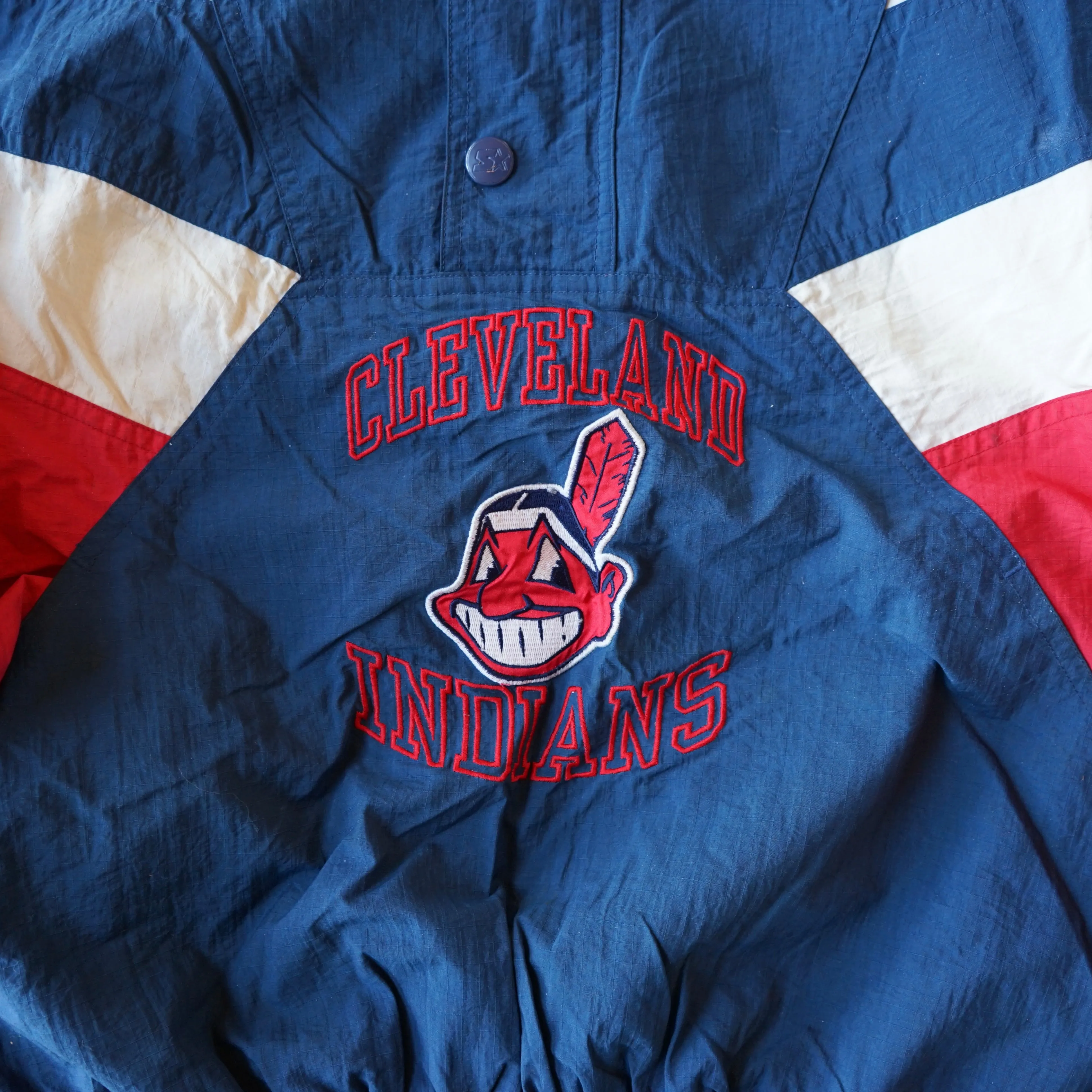Vintage Starter Cleveland Indians Windbreaker Size XL