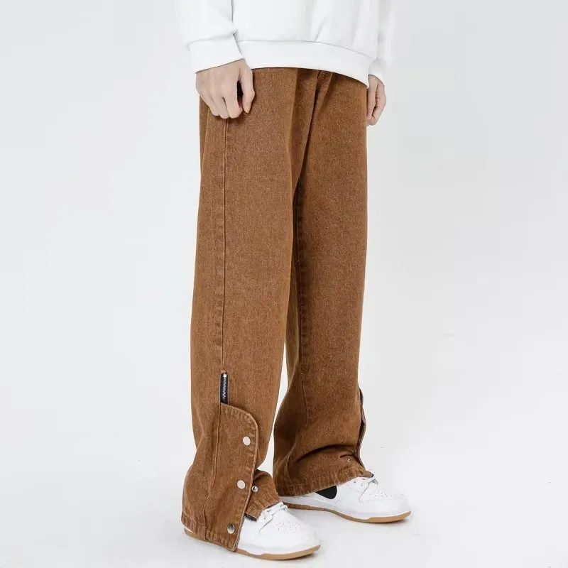 Vintage Street Bottom Zip Straight Leg Jeans