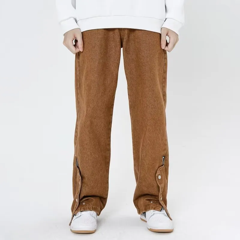 Vintage Street Bottom Zip Straight Leg Jeans