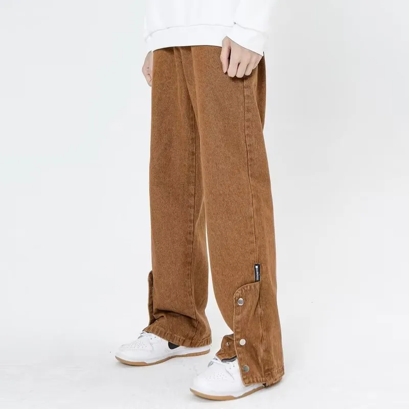 Vintage Street Bottom Zip Straight Leg Jeans