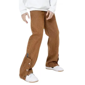 Vintage Street Bottom Zip Straight Leg Jeans