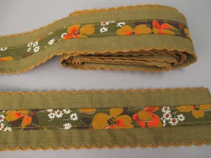 Vintage trim 60s poly cotton galloon lace trim