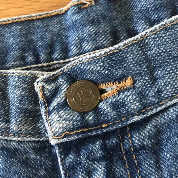 Vintage Wrangler Denim Shorts High Rise Waisted 10 Levis Blue Jean Jeans Classic