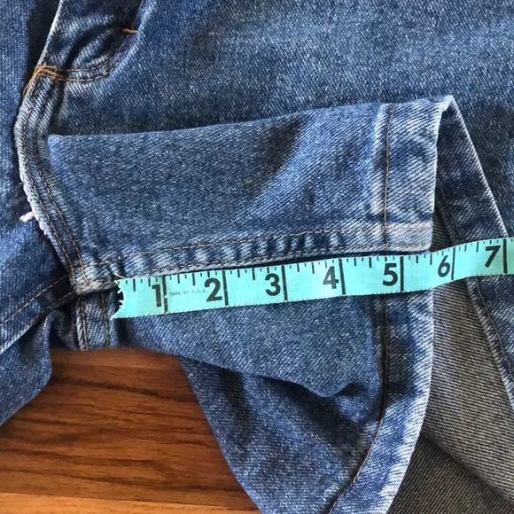 Vintage Wrangler Denim Shorts High Rise Waisted 10 Levis Blue Jean Jeans Classic