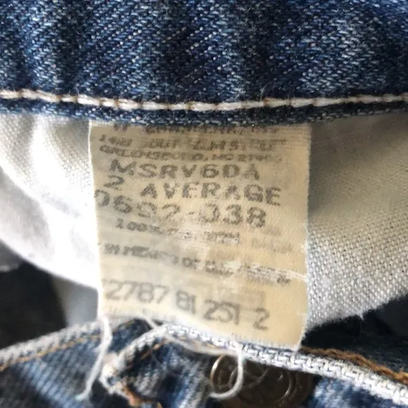 Vintage Wrangler Denim Shorts High Rise Waisted 10 Levis Blue Jean Jeans Classic