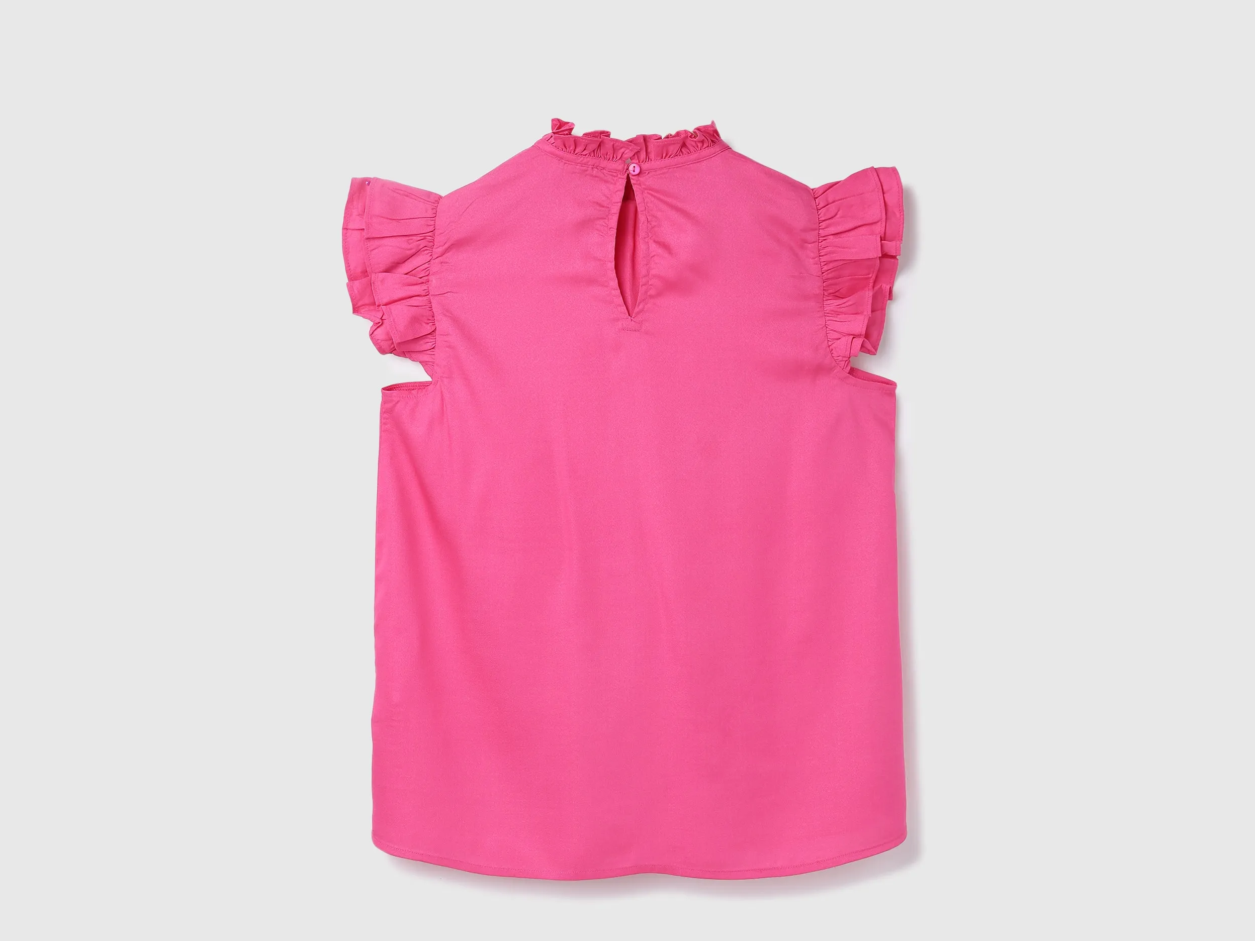 Viscose Solid Round Neck Women Tops