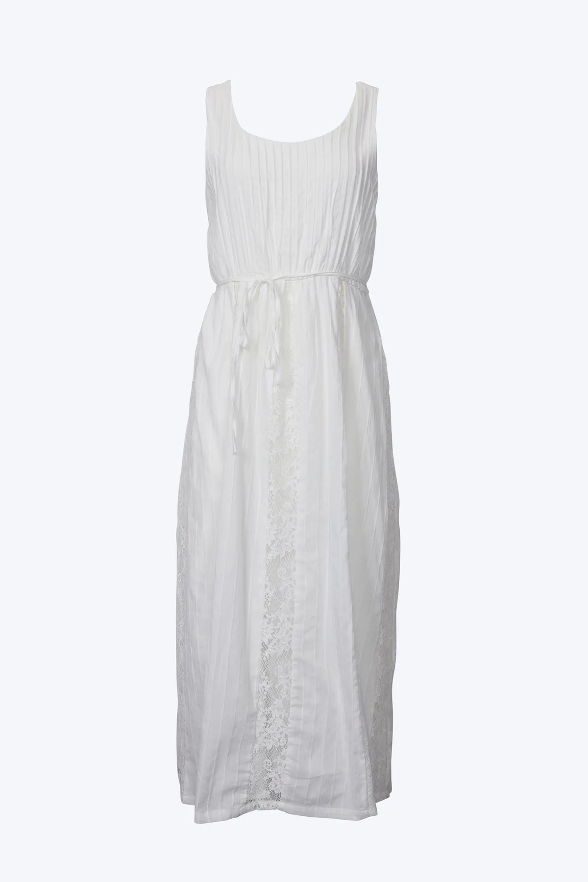 VIVIAN LACE COTTON-VOILE MIDI DRESS
