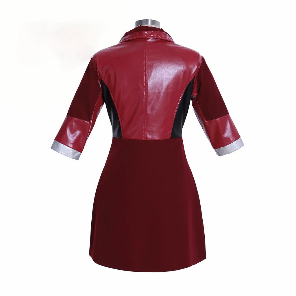Wanda Maximoff Red Leather Cosplay Jacket Costume