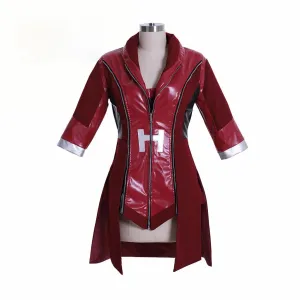 Wanda Maximoff Red Leather Cosplay Jacket Costume