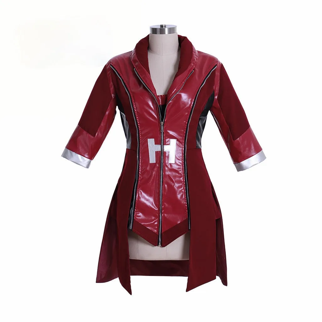 Wanda Maximoff Red Leather Cosplay Jacket Costume