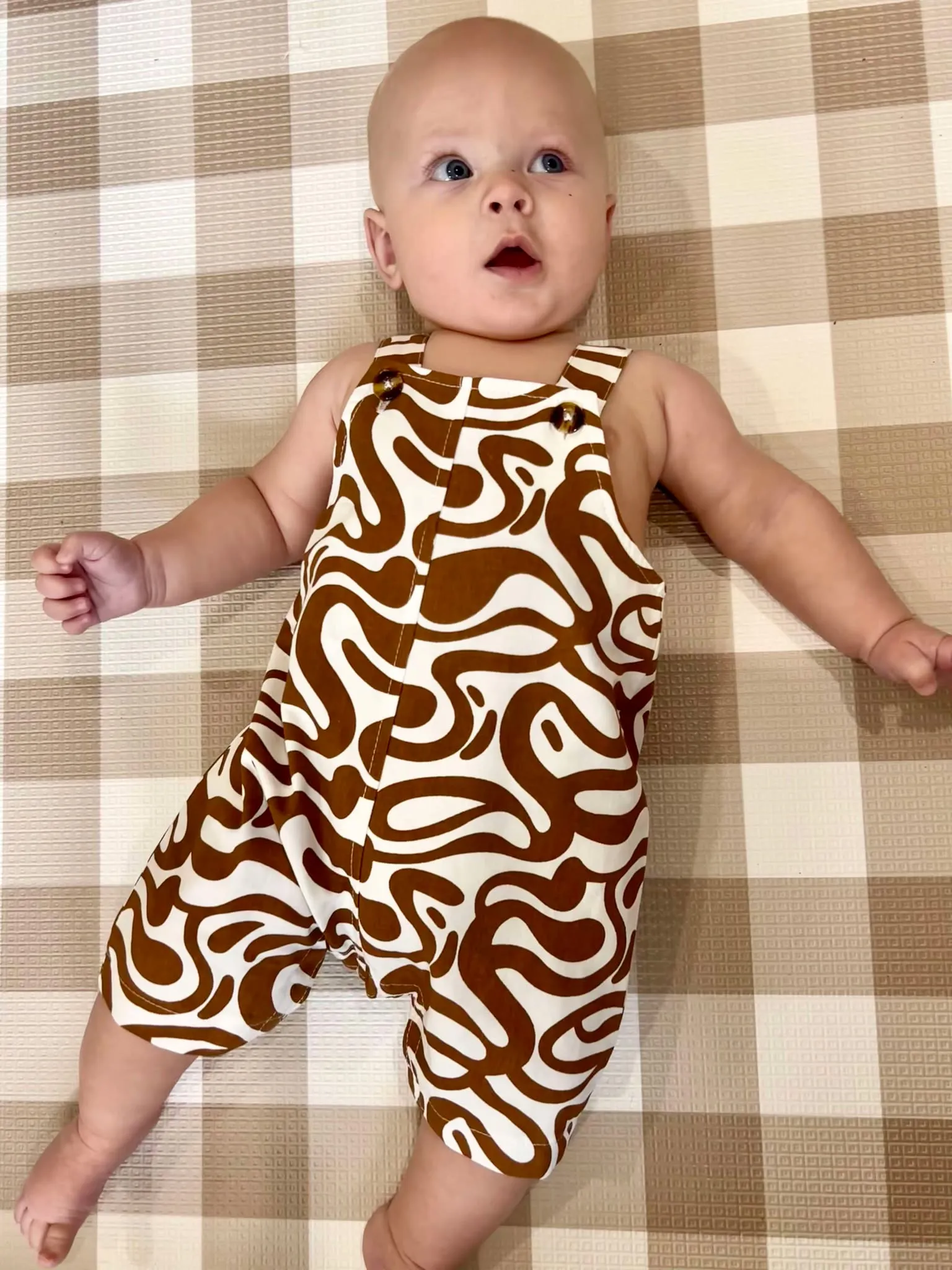 Wave Overalls - Chocolate - CLEARANCE