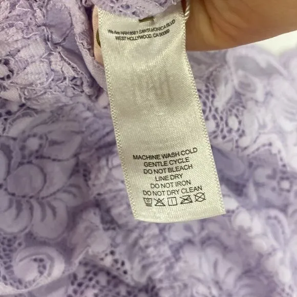 We are HAH NWT Comin' In HAHT Lace Bodysuit Lavender - Size L
