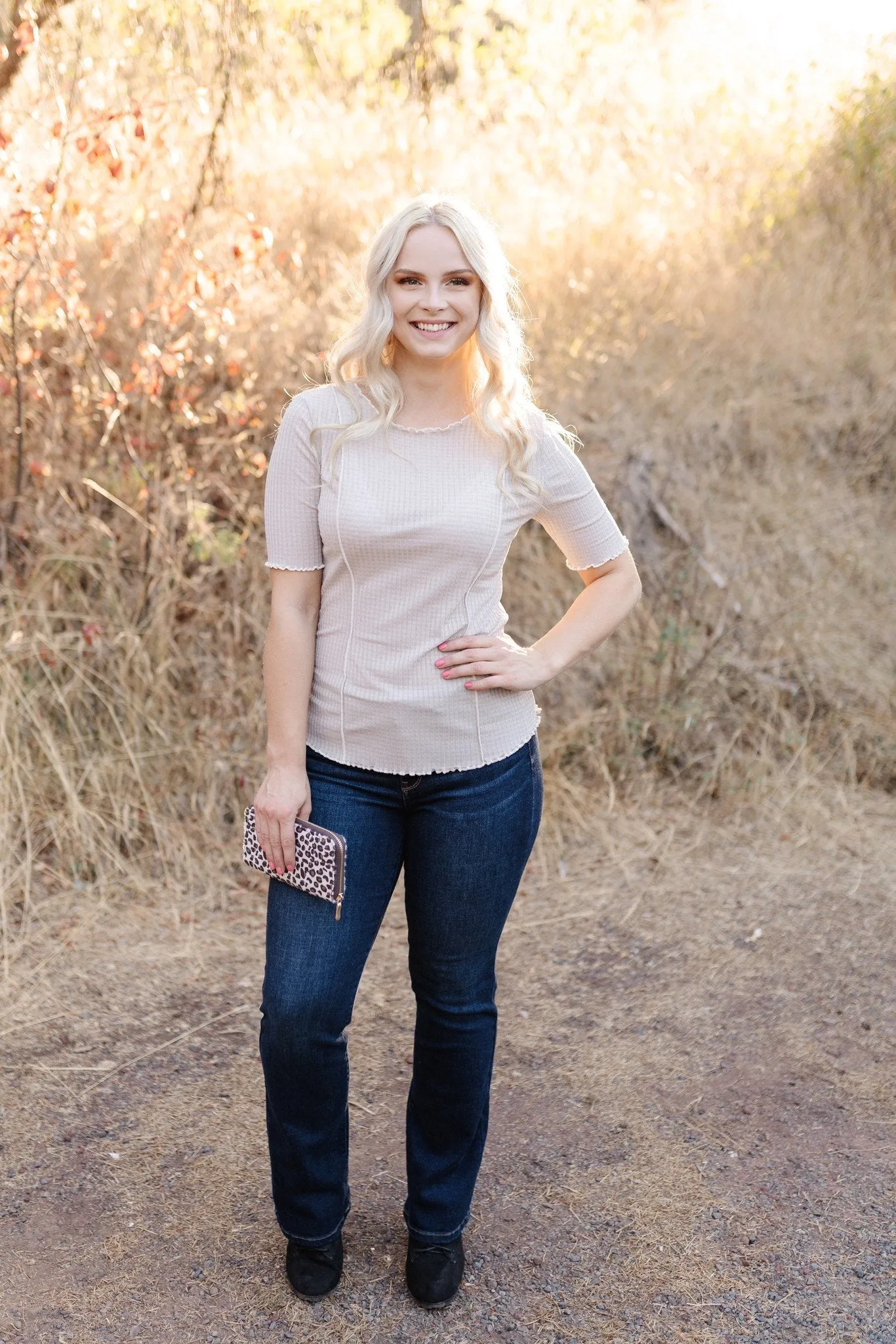 We Never Taupe The Line Top