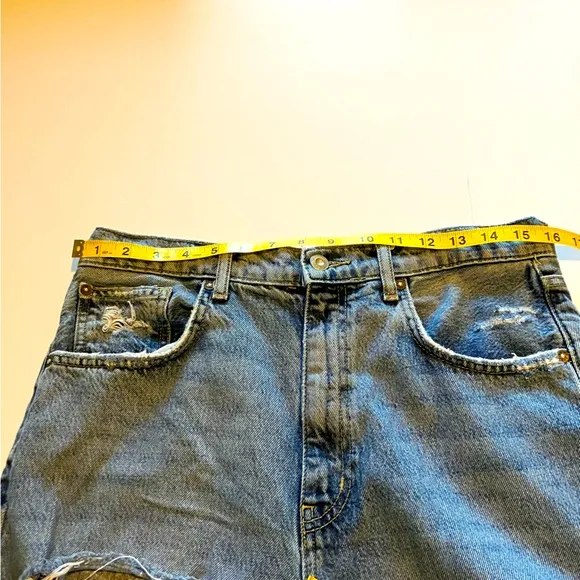 We The Free Lita Light Wash Distressed  High-Waisted Slim-Leg Jeans
