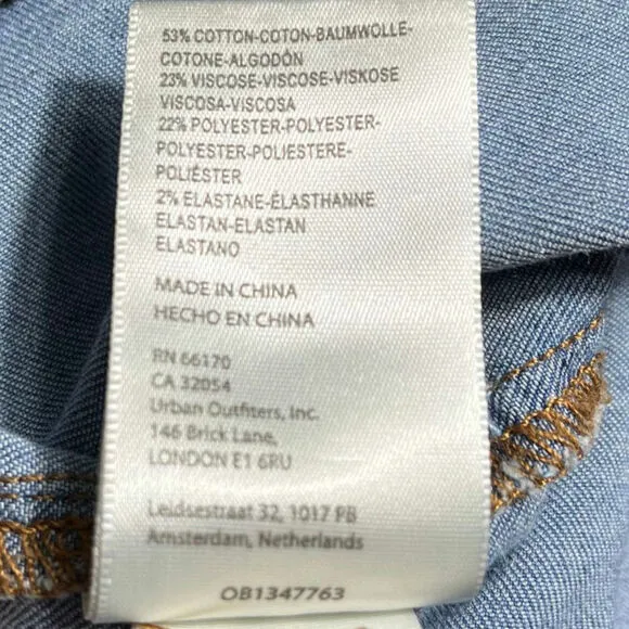 We the Free Sz 32 Venice Beach Pull On Super Flare Crossover Waist Jeans Hippie