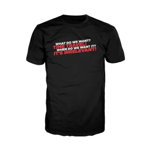 Weird Science Time Travel Official Men's T-shirt (Black)