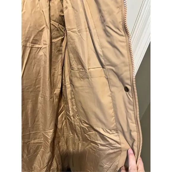 WenVen coat jacket women’s small tan thick puffer winter fully lined cozy