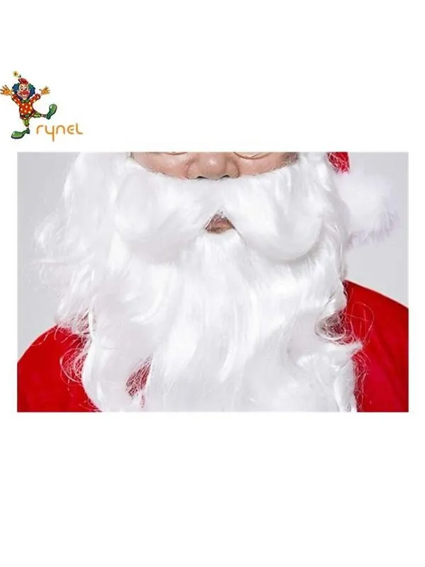 White Christmas Xmas Santa Men Costume Plus Size 2 Xl/3 Xl