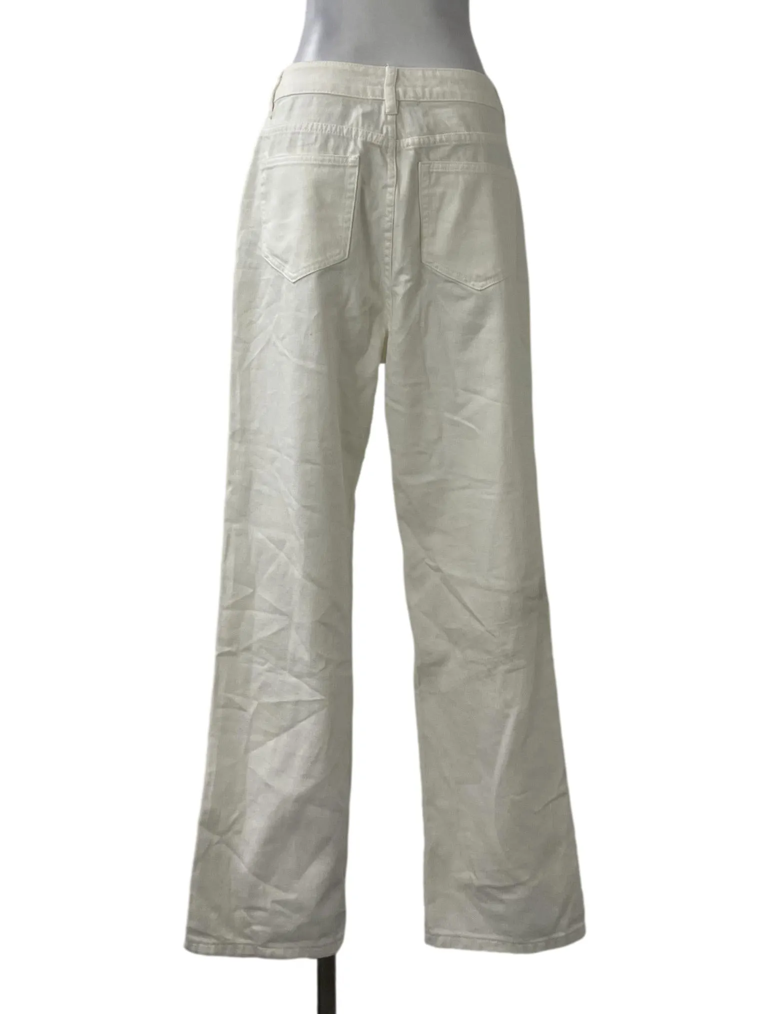 White High Waisted Jeans