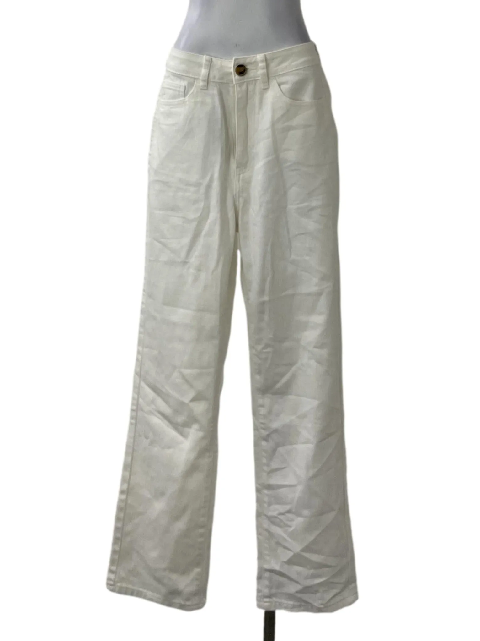 White High Waisted Jeans