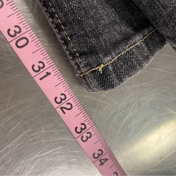 White House Black Market Black Denim Jeans Boot 4R
