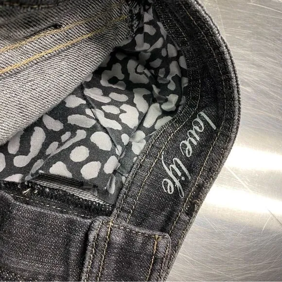 White House Black Market Black Denim Jeans Boot 4R