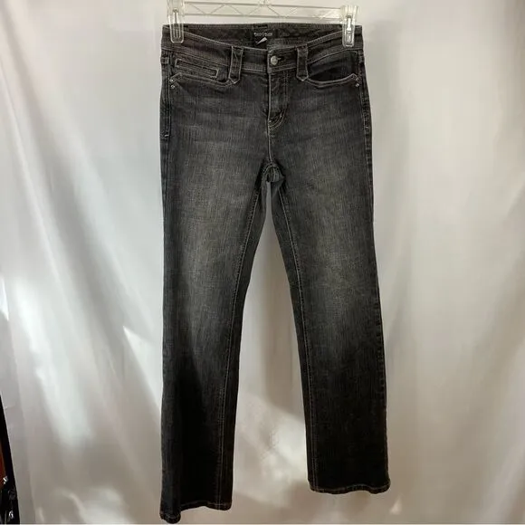 White House Black Market Black Denim Jeans Boot 4R