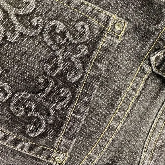 White House Black Market Black Denim Jeans Boot 4R