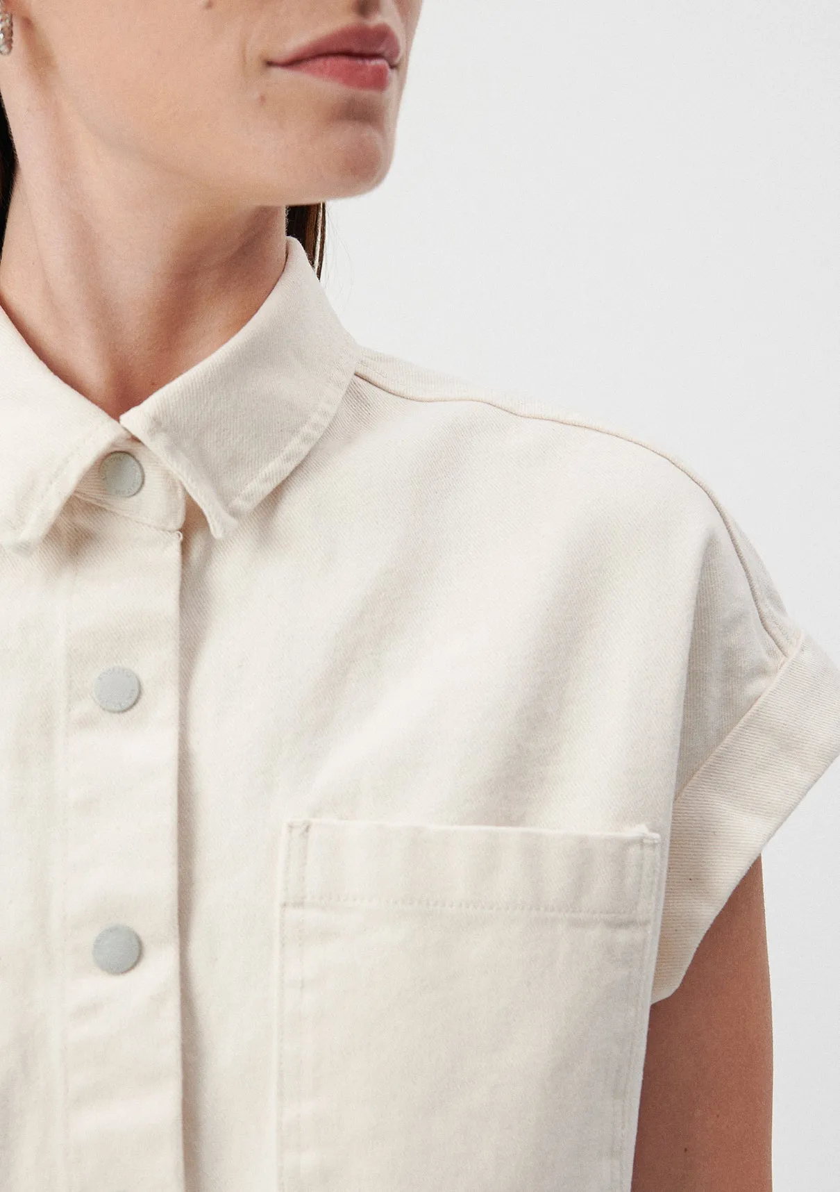 White Short Jumpsuit
