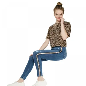Wild Fable Women's High Rise Skinny Jeans With Side Tape
