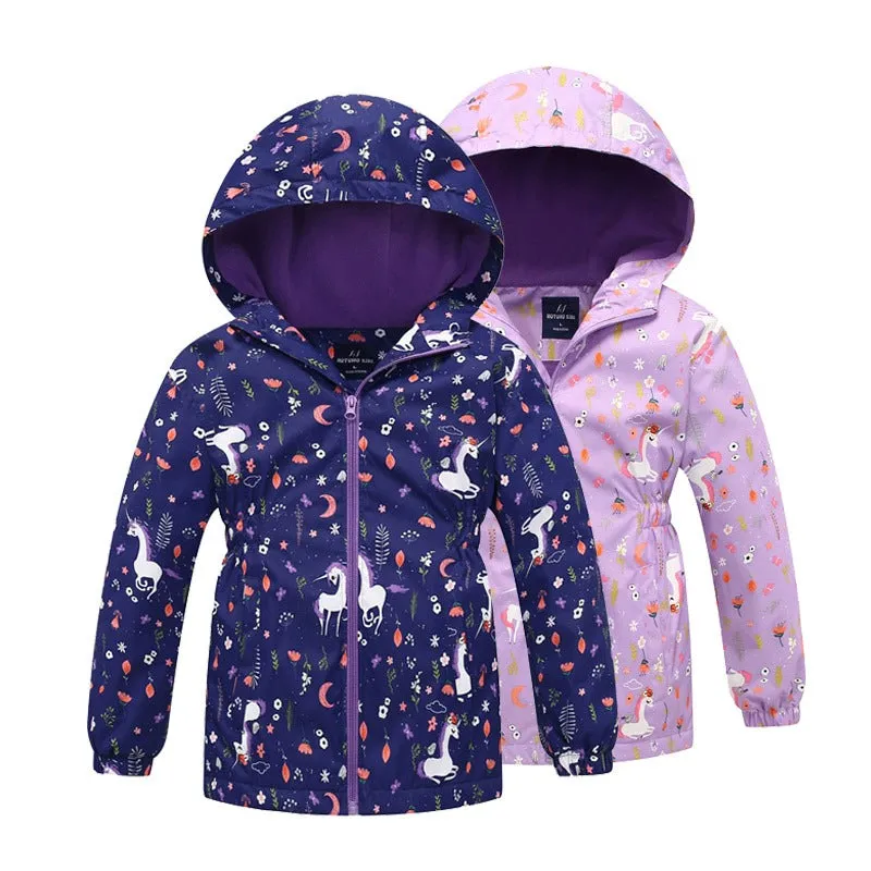 Windbreaker Polar Fleece Windproof Jacket - Navy Blue