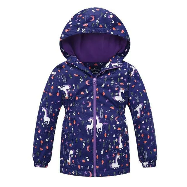 Windbreaker Polar Fleece Windproof Jacket - Navy Blue