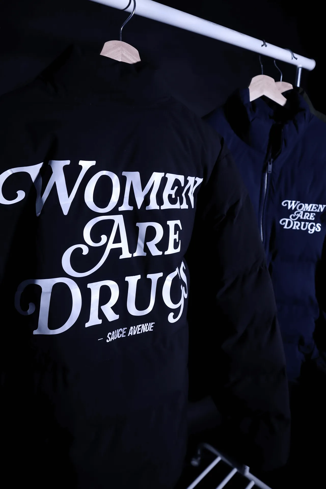 Women Are Drugs® (WH) | Black Puffer Coat