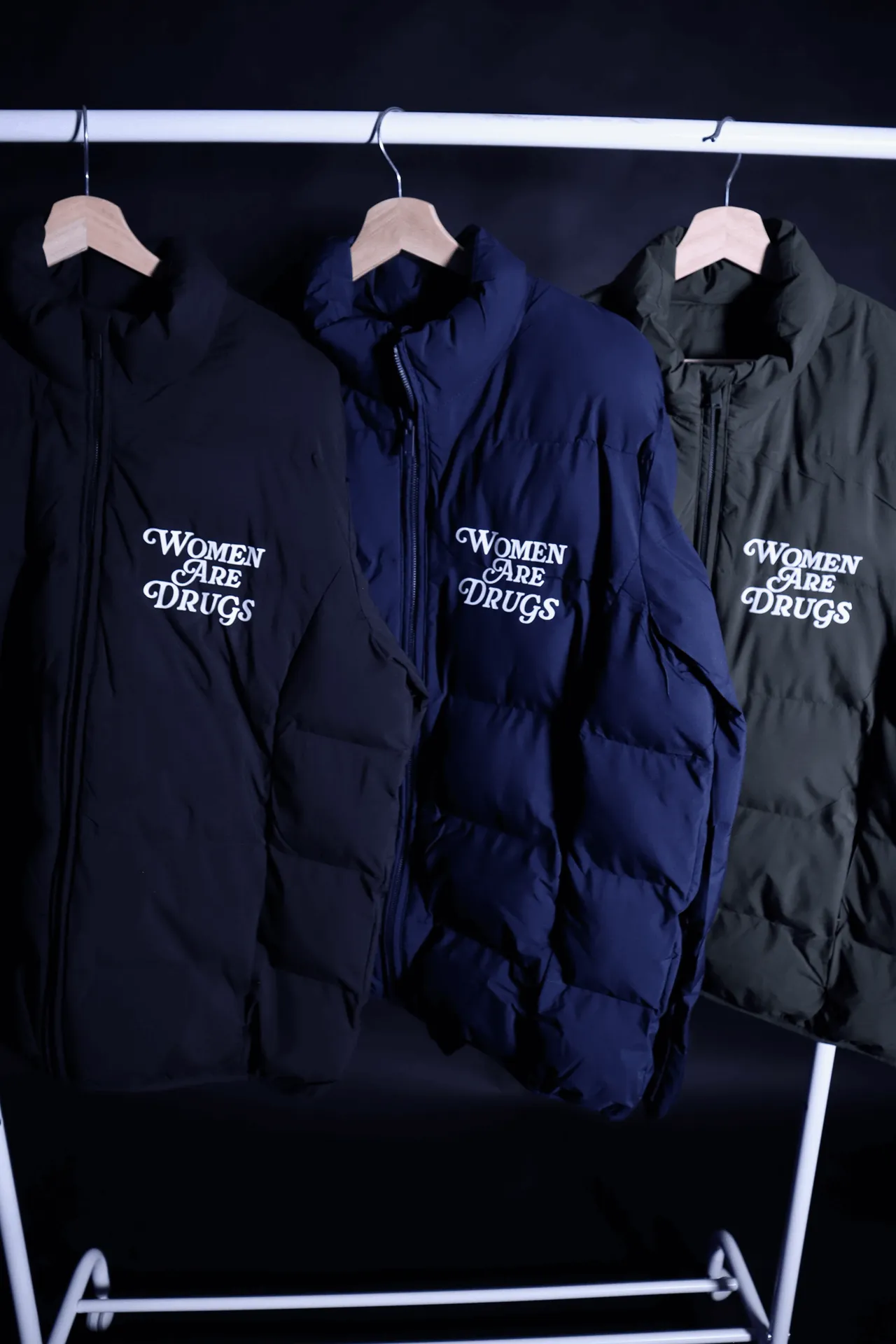 Women Are Drugs® (WH) | Navy Puffer Coat