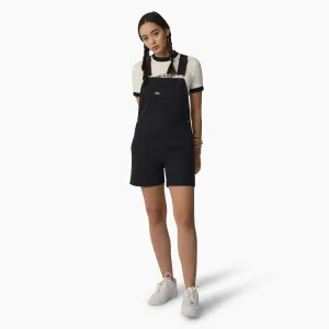 Women's Duck Canvas Short Bib - Stonewashed Black
