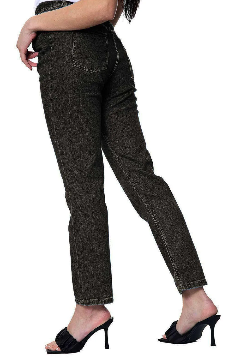 Womens High Waist Straight Leg Jeans - UK24 X 29L