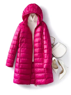 Women’s Hooded Quilted Winter Jacket - Warm, Stylish, & Cozy (M-5XL)