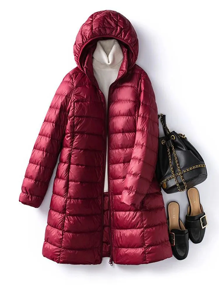 Women’s Hooded Quilted Winter Jacket - Warm, Stylish, & Cozy (M-5XL)