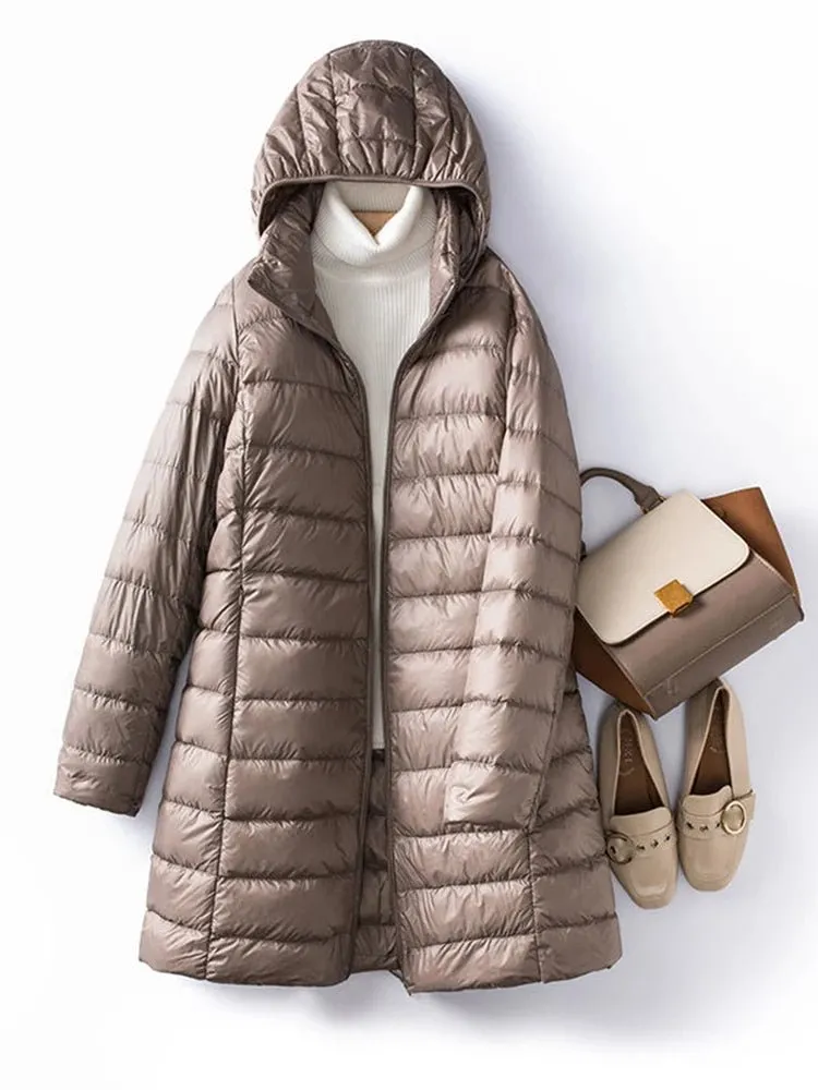 Women’s Hooded Quilted Winter Jacket - Warm, Stylish, & Cozy (M-5XL)