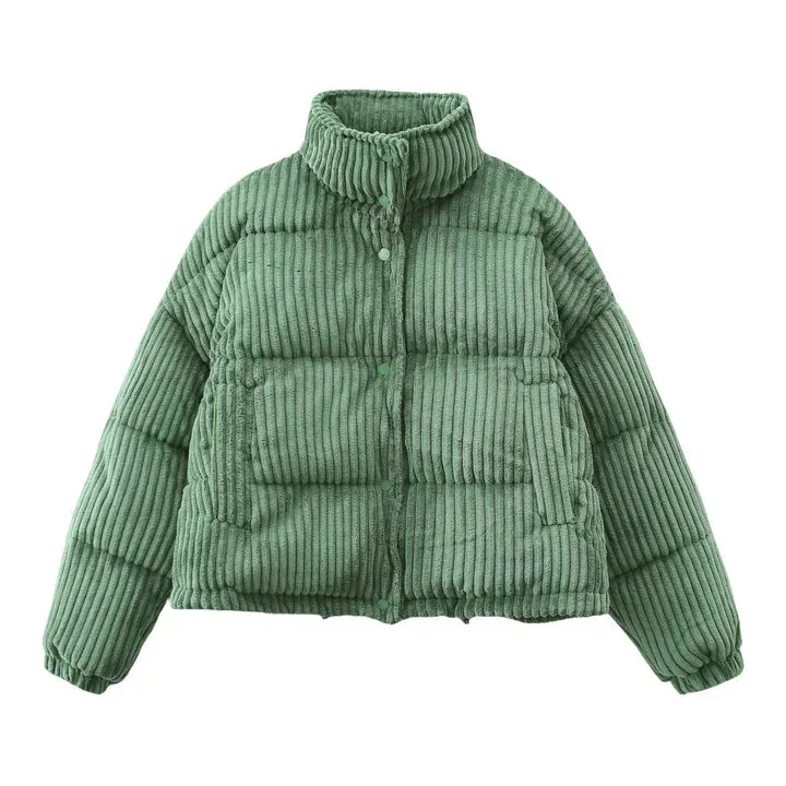 Women's premium corduroy winter coat